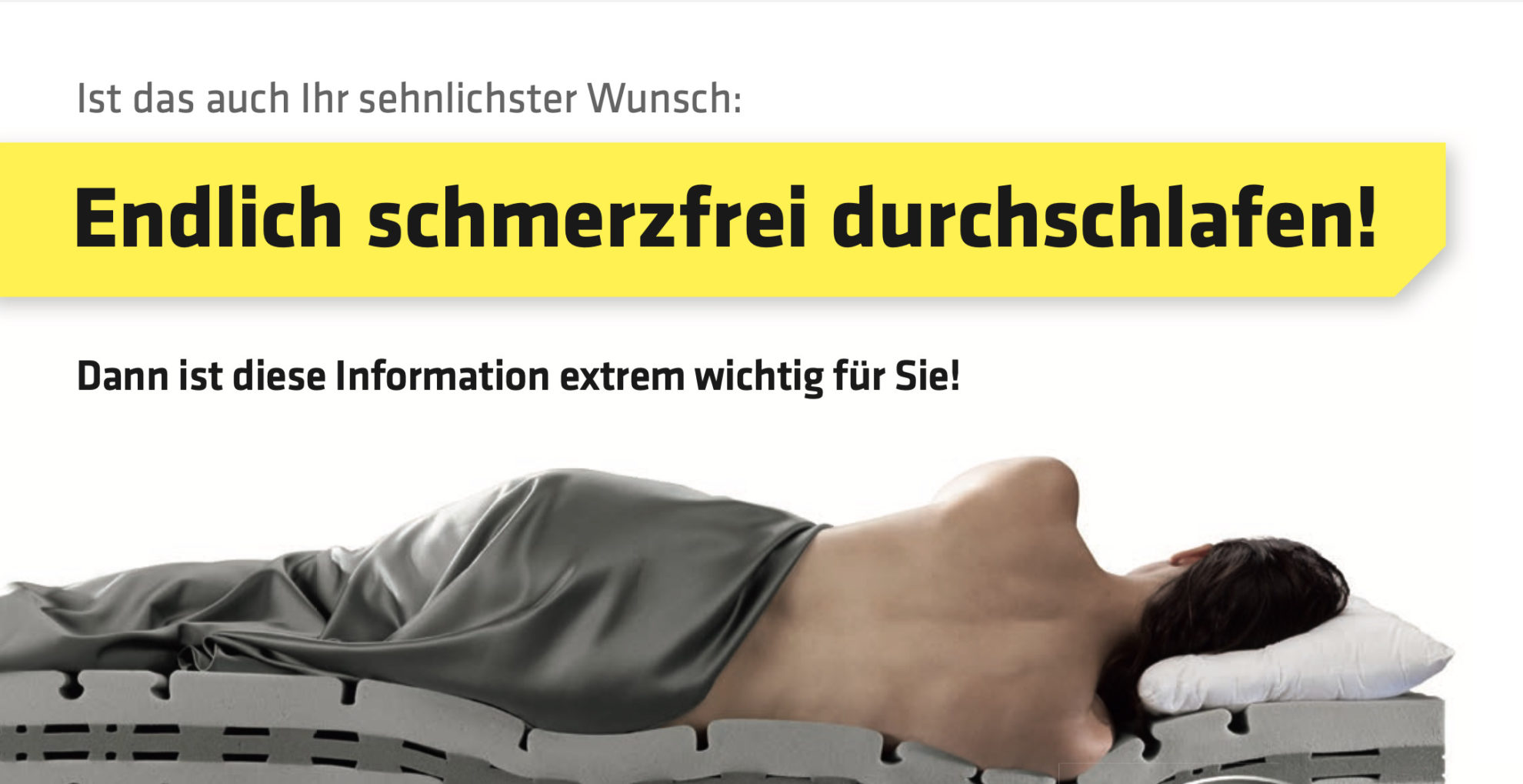 Endlich schmerzfrei durchschlafen